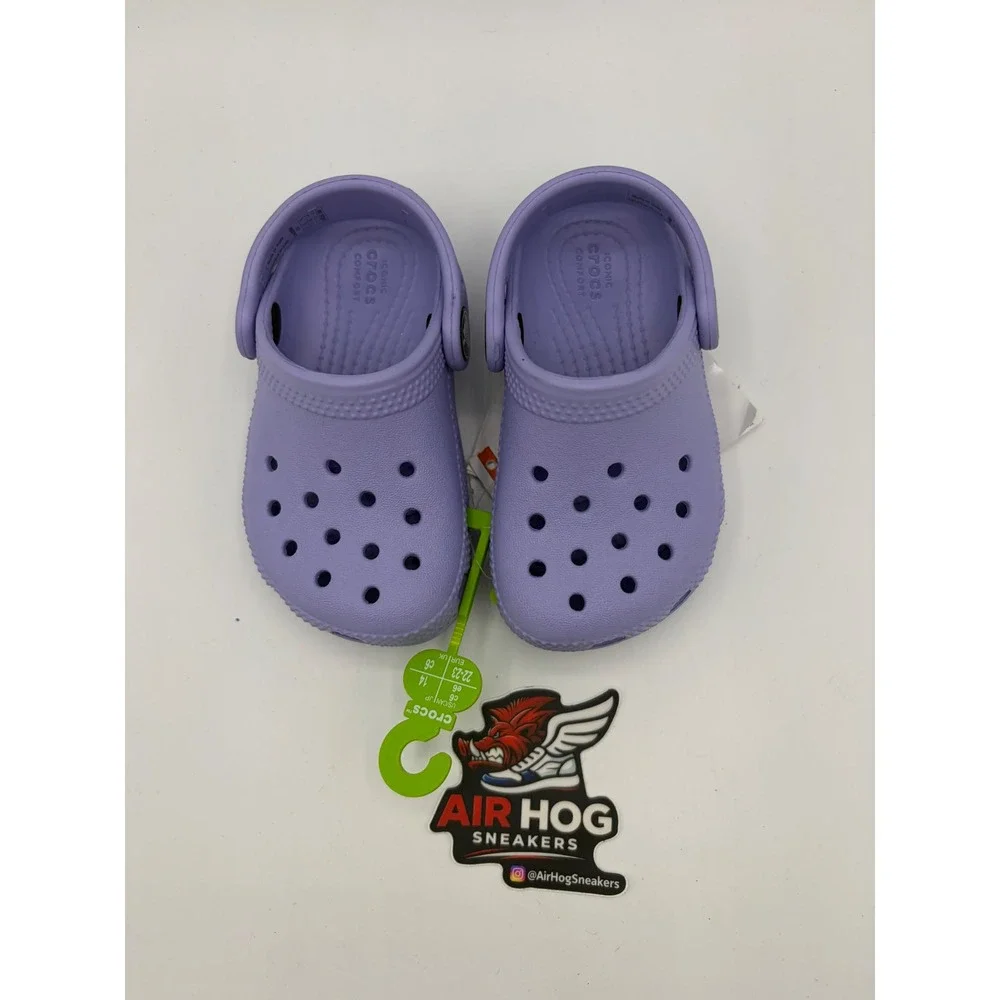 Crocs Classic Clog Digital Violet Purple Kids Toddler Shoes Size C6 204536-5PR